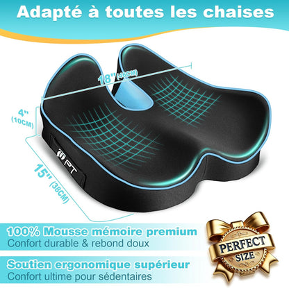 Coussin Orthopédique d'Assise Coccyx - Chronocalm®