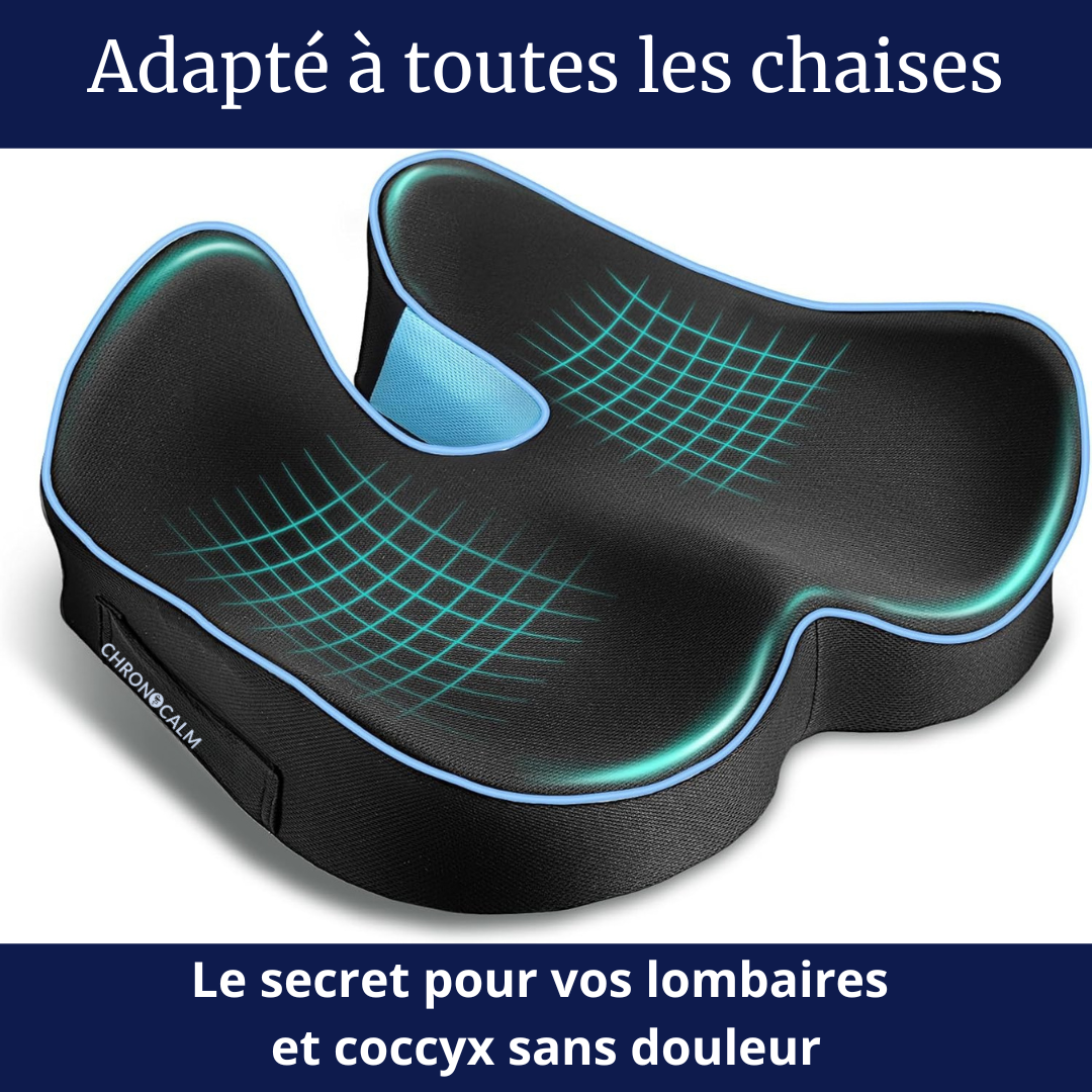 Coussin Orthopédique d'Assise Coccyx - Chronocalm®